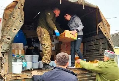 Свыше 100 тонн гуманитарной помощи собрали кубанские казаки с начала марта