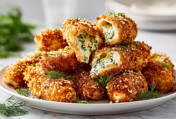 Куриные пальчики по-царски с маслом и сыром сочнее котлет по-киевски: внутри тает начинка, а корочка хрустит