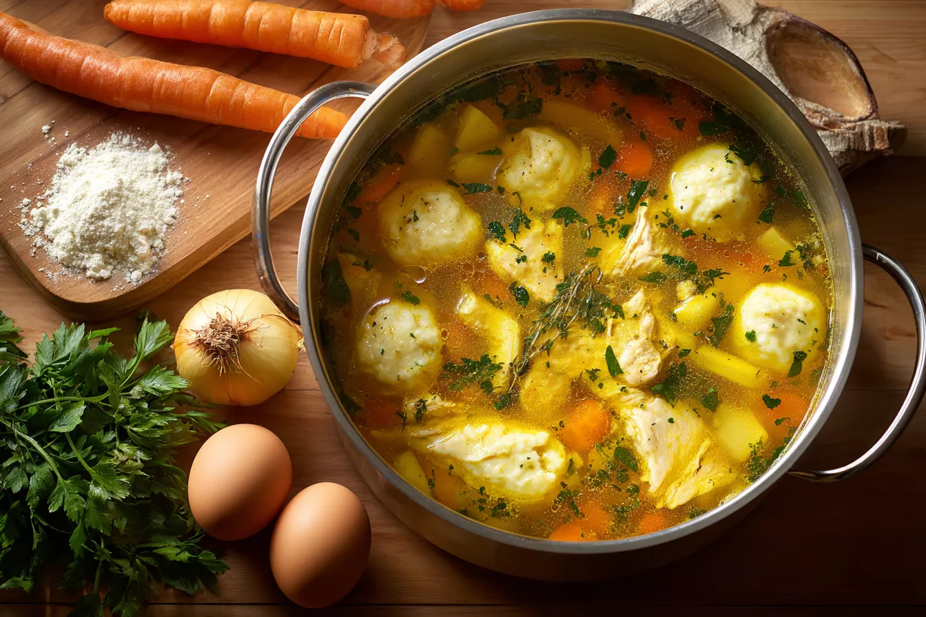 Грибной суп с клёцками за 30 минут: лёгкий и вкусный