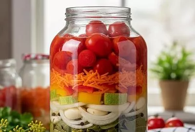 Кабачковое ассорти на зиму: ваш секрет быстрых закусок зимой в одной банке