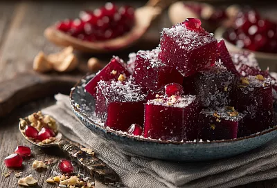 Домашний гранатовый рахат-лукум без лишних хлопот