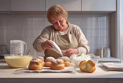 Пирожные «Ленинградские» пеку из слоёного и заварного теста: собираю «наполеон и эклер» в одном укусе