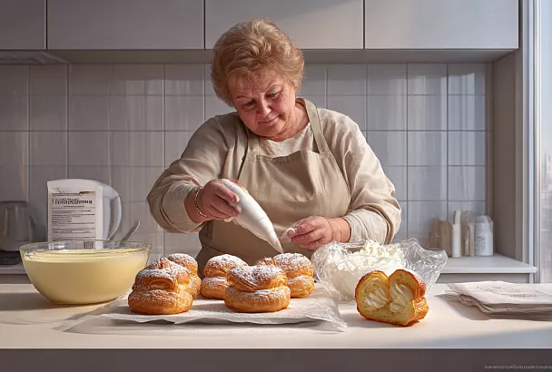 Пирожные «Ленинградские» пеку из слоёного и заварного теста: собираю «наполеон и эклер» в одном укусе