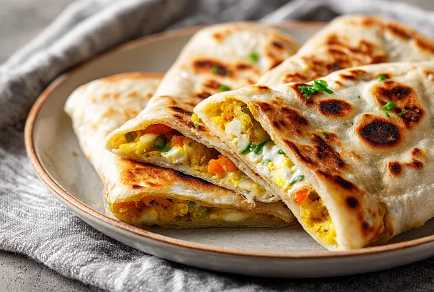 Лепёшки с солёными огурцами: тонкие, хрустящие и с неожиданной начинкой