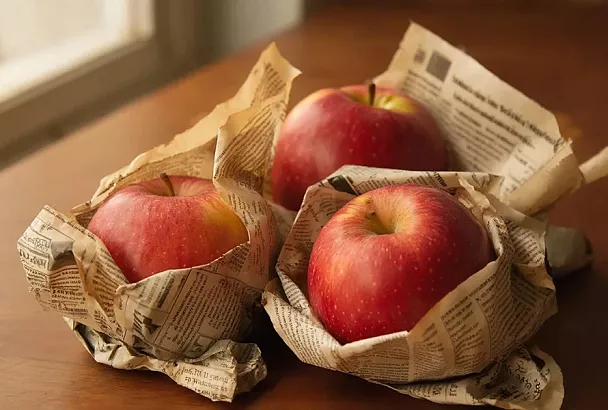 Хранение яблок в газете или принтерной бумаге: чернила опасны или нет?