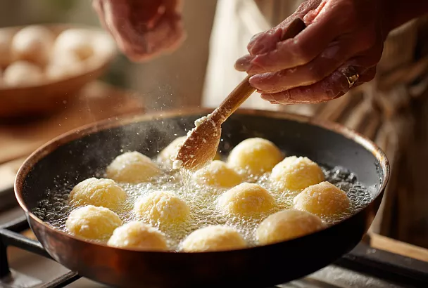 Творожные пончики с корицей за 15 минут: воздушные, нежные и хрустящие