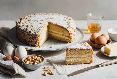 Взбиваю «Шарлотт», посыпаю арахисом — и на столе тот самый торт «Подарочный», как в детстве!