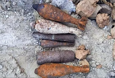 Рабочие нашли боеприпасы времен войны в виноградном поле на Кубани