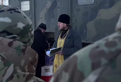 Кубанские священники провели богослужения для бойцов СВО в полевых условиях