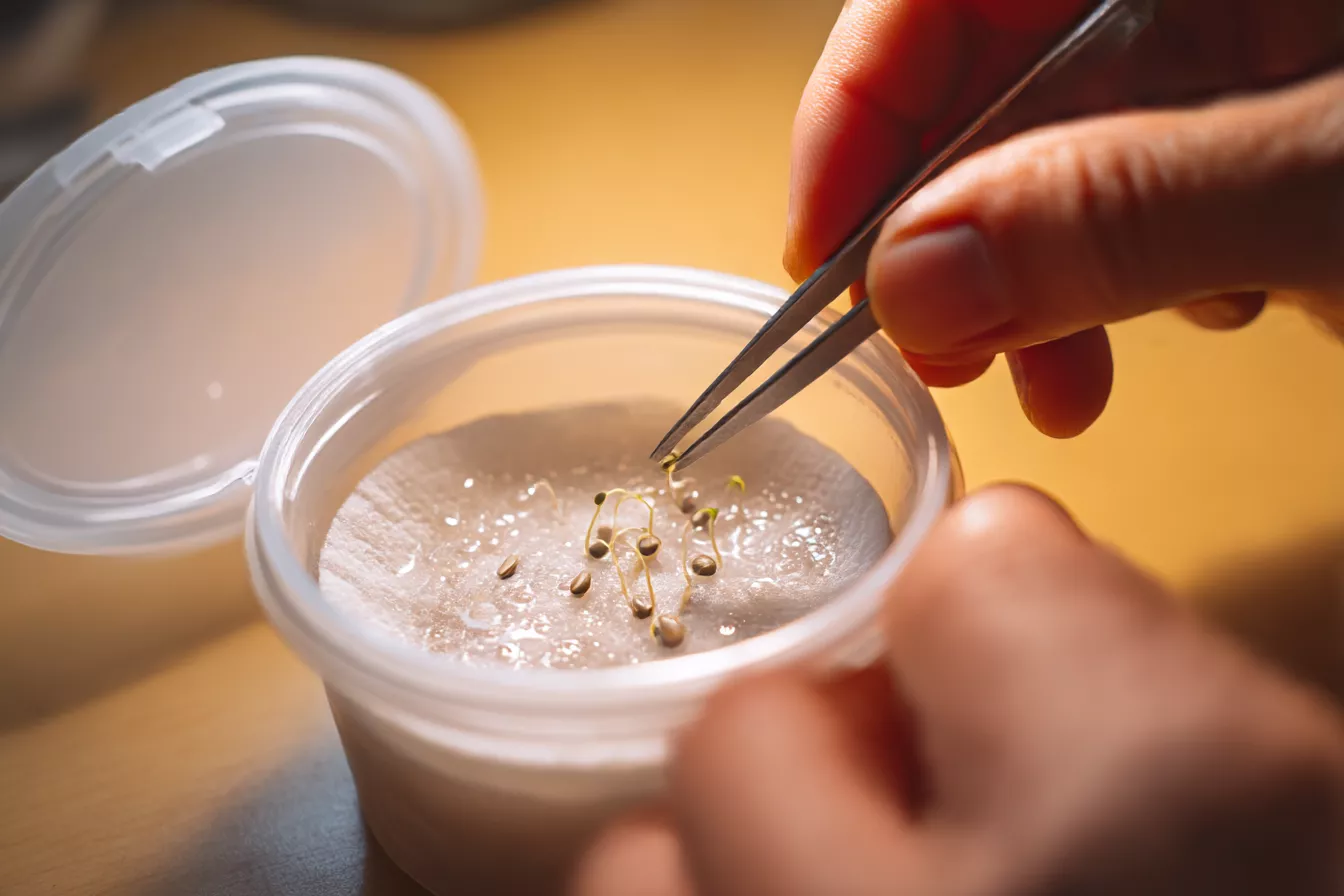 Рассаду перца выращиваю крепкой: проращиваю на 27°C и кормлю фосфором — корни белые, густые и здоровые