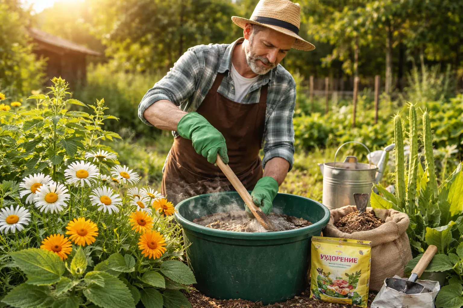 Таежное удобрение из 4 трав для помидоров, перцев и баклажанов – рассада крепкая и вытянутая без химозы