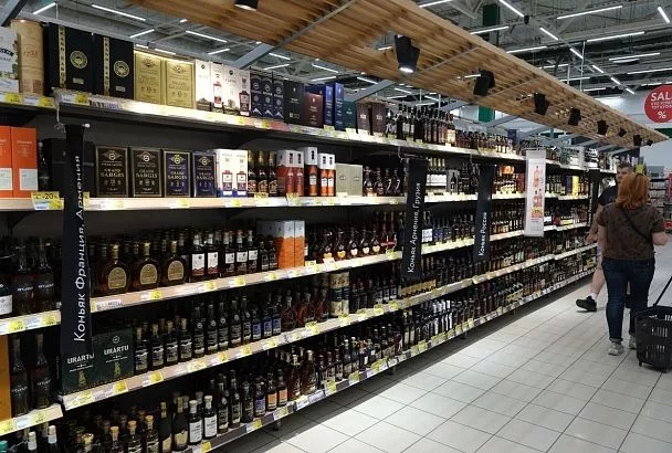 Продажи алкоголя в Краснодарском крае снизились на 30%
