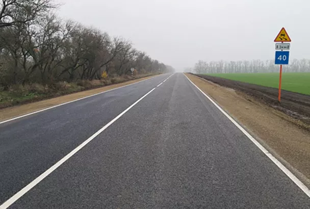 Семикилометровый участок дороги отремонтировали в Ейском районе по нацпроекту «Инфраструктура для жизни» 