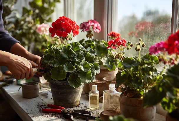 Пышная герань после обрезки: секреты ухода от профессионала
