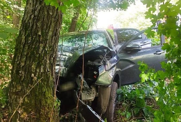 Lada Vesta врезалась в дерево под Геленджиком. Два человека погибли