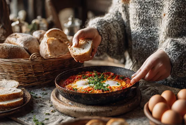 Кавказская яичница с помидорами: блюдо, которое собирает семью