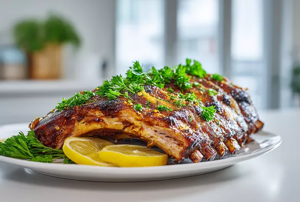 Свиные рёбра в духовке: сочные и очень вкусные — в необычном маринаде