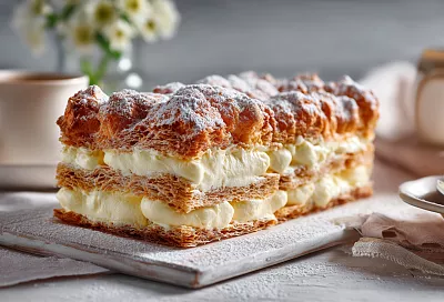Карпатка — польский торт без выпечки коржей: лёгкий, воздушный и тает во рту
