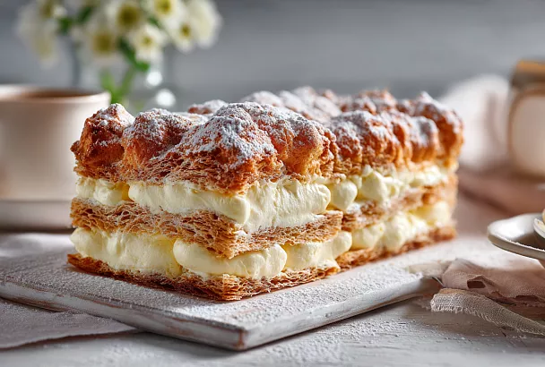 Карпатка — польский торт без выпечки коржей: лёгкий, воздушный и тает во рту