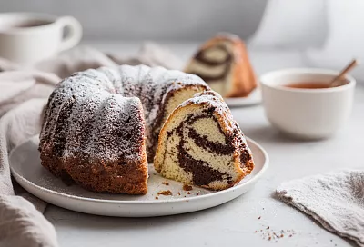 Мраморный кекс за 8 ложек: нежность, которая тает во рту