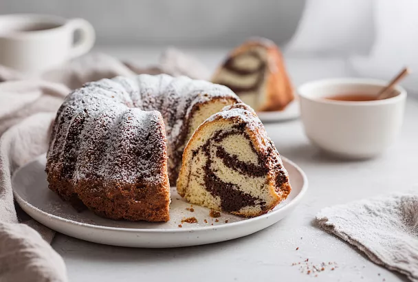 Мраморный кекс за 8 ложек: нежность, которая тает во рту