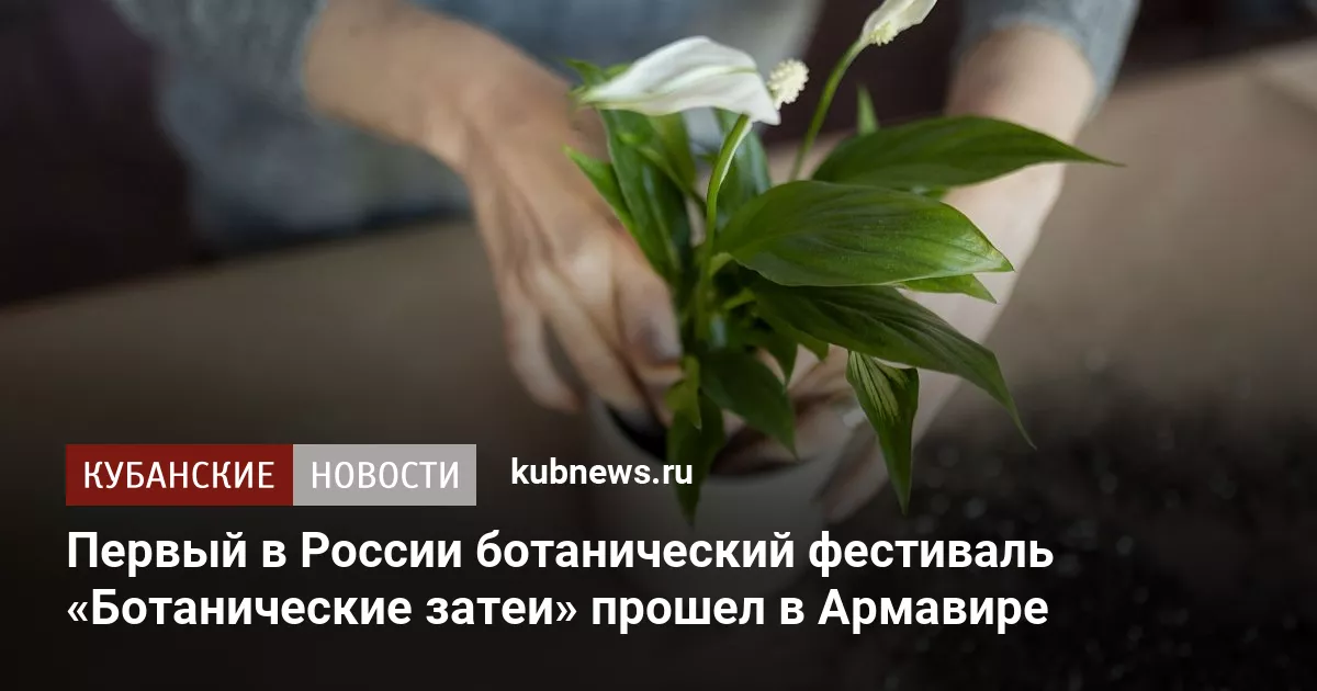 Первый в России ботанический фестиваль «Ботанические затеи» прошел в Армавире