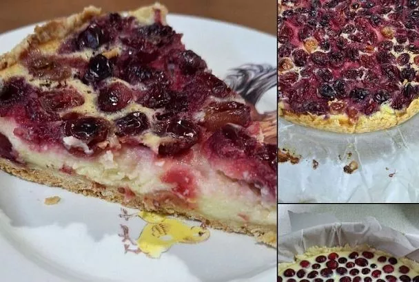 Такой пирог с рикоттой и клюквой на 8 Марта может сделать даже ребенок (лайфхак с творогом)