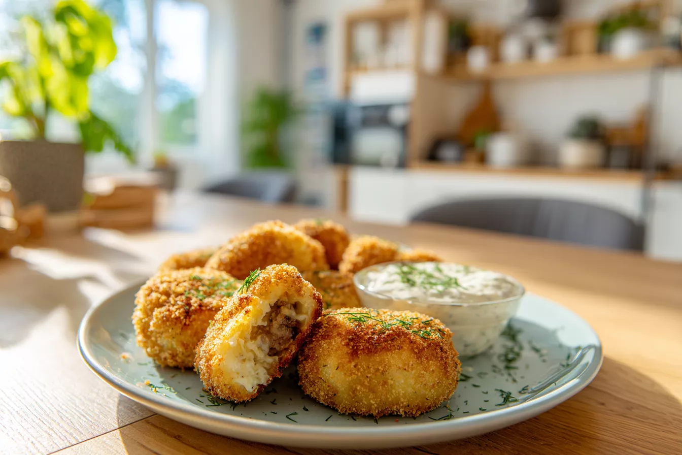 Картофельные зразы с сосисками: хрустящие и нежные