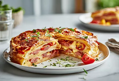 Ленивый пирог на сковороде за 15 минут: очень вкусно и просто