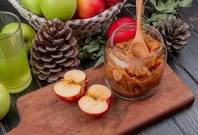 Варим густой яблочный джем для слоек и вкусных чаепитий!  Простой и понятный каждому рецепт