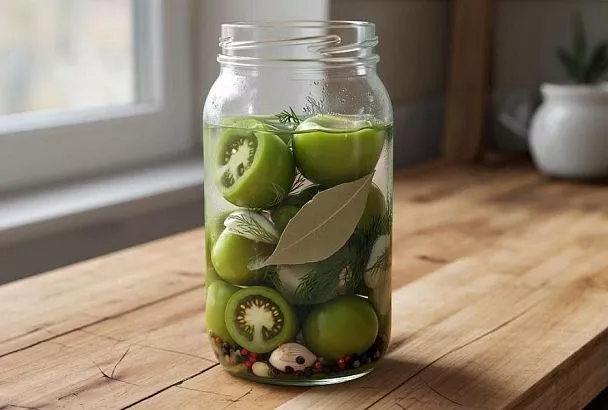 Маринованные зеленые помидоры: доступно даже новичкам в консервировании