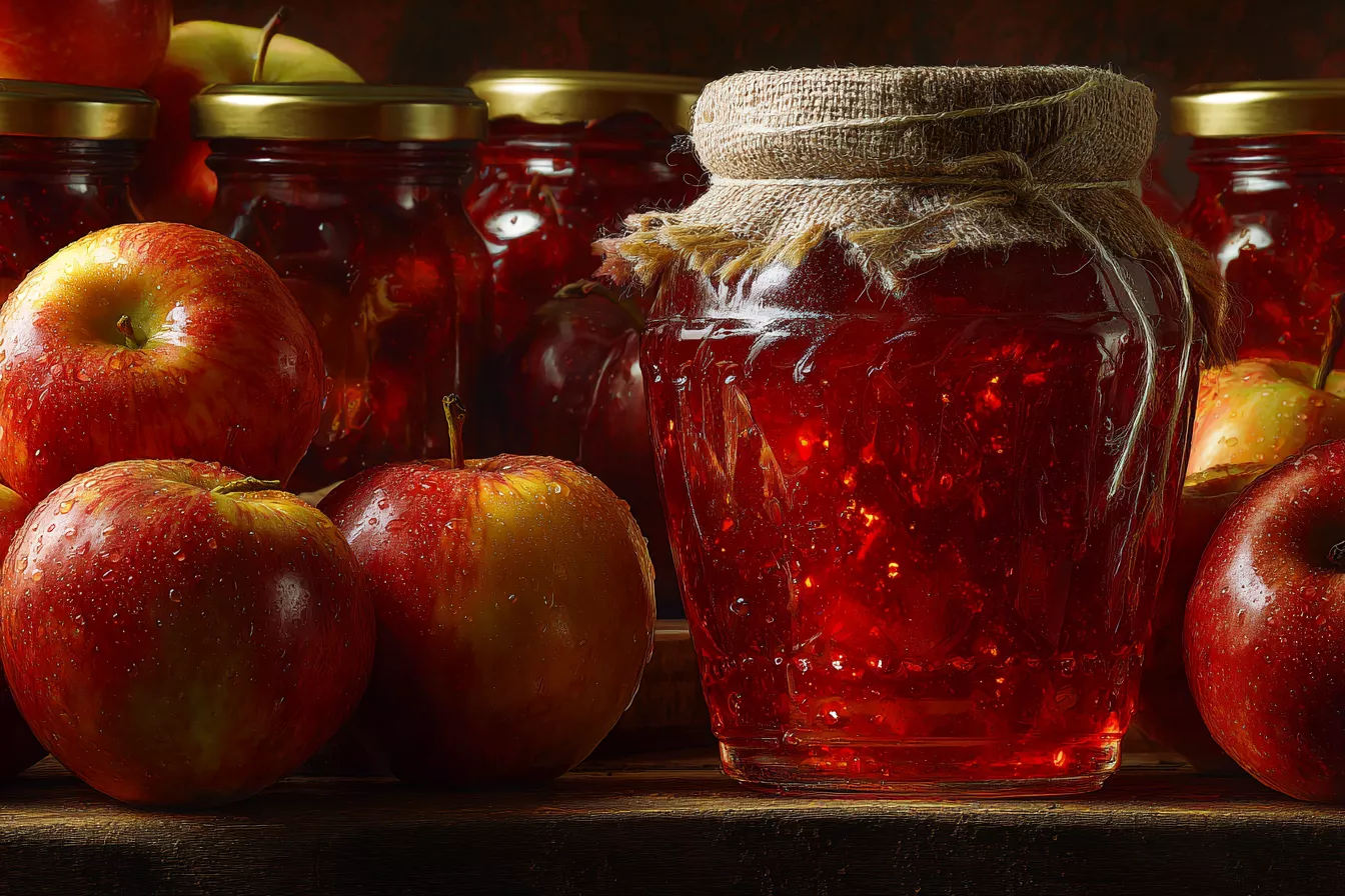 Вместо магазинного повидла – густое яблочное варенье. Не вытекает из пирогов и хранится годами