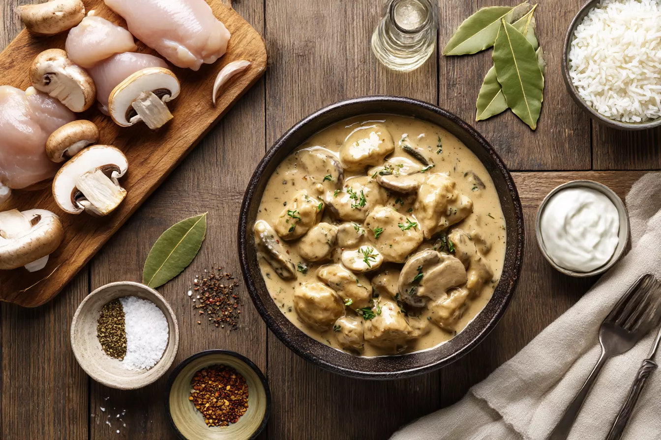 Курица в сливочно-грибном соусе: нежно, сочно и по-новому