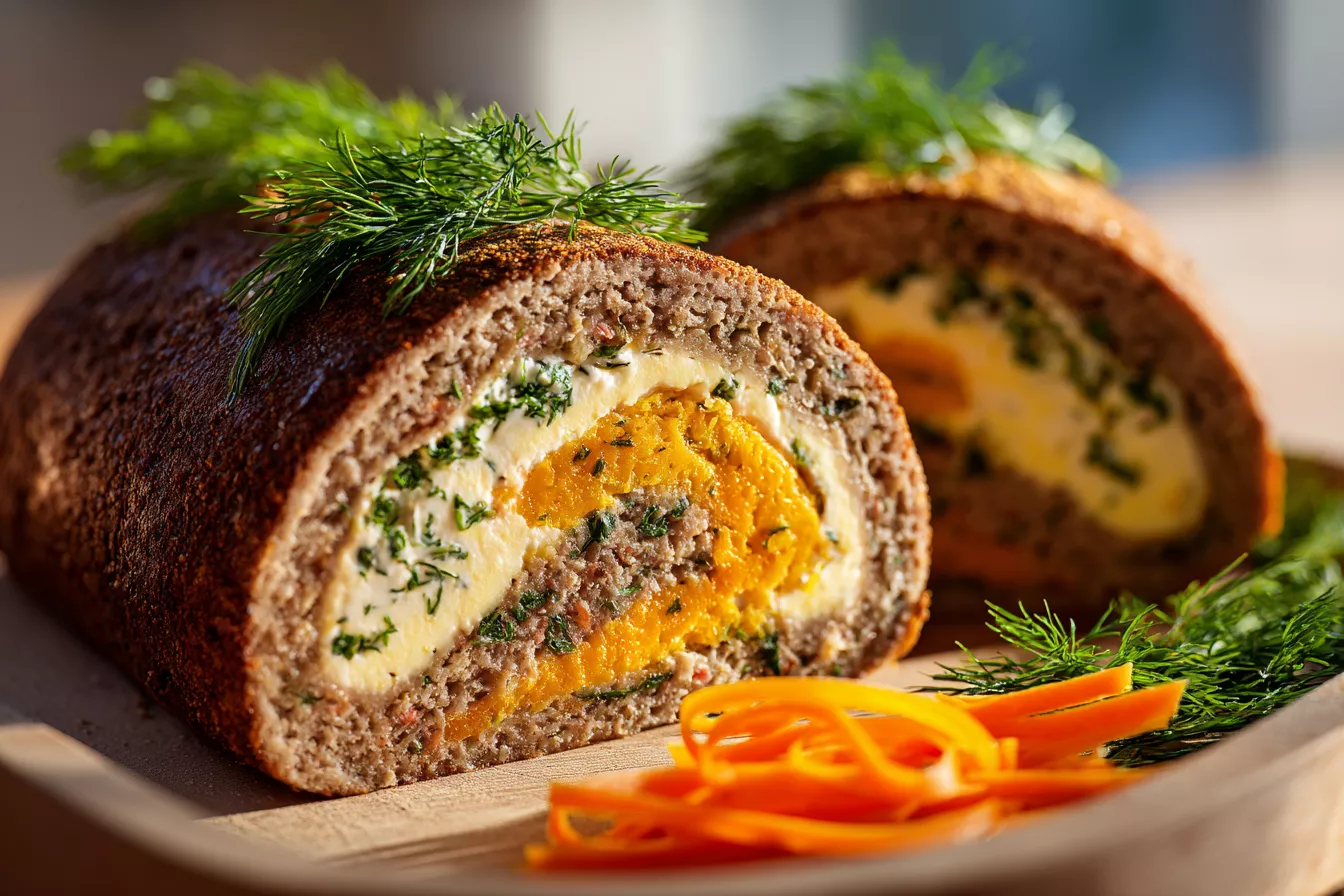 Готовлю печёночный рулет с двумя начинками: нежный, сочный и на праздничном столе выглядит шикарно