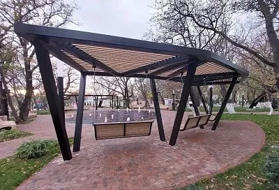 Сквер в селе Кабардинка благоустроили по нацпроекту