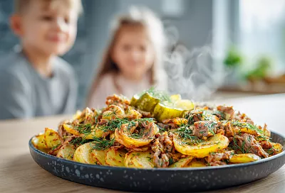 Скоблянка с картошкой: сочное мясо по-домашнему, вкуснее шашлыка