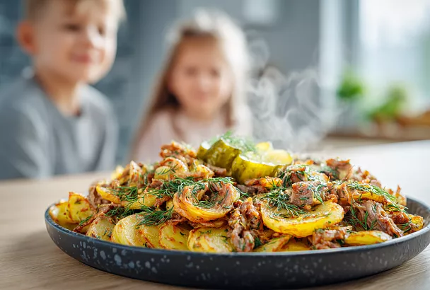 Скоблянка с картошкой: сочное мясо по-домашнему, вкуснее шашлыка