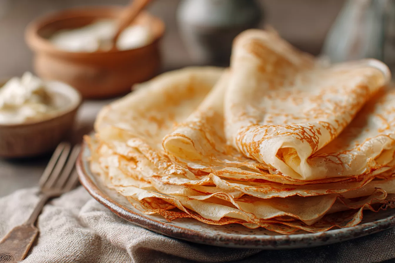 Блины на молоке с ароматом фундука по-бабушкиному рецепту— нежные, тонкие, не рвутся и не прилипают