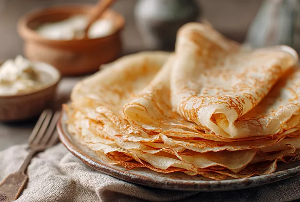 Блины на молоке с ароматом фундука по-бабушкиному рецепту— нежные, тонкие, не рвутся и не прилипают