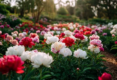 Пионовый рай с 500 сортами: секреты пышного цветения