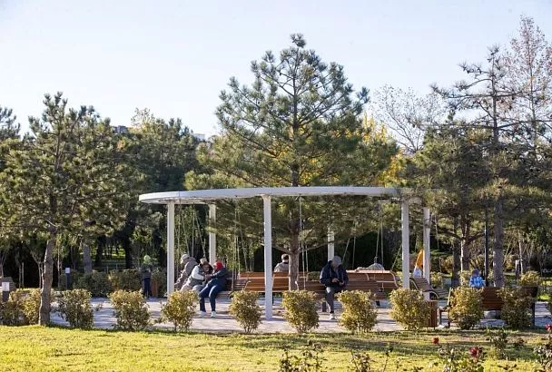 В парке «Ореховая роща» в Анапе открыли обновленную зону отдыха