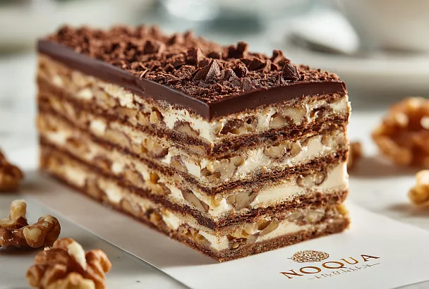 Торт «Королевский» без муки — ореховое безе и нежнейший шоколадный крем
