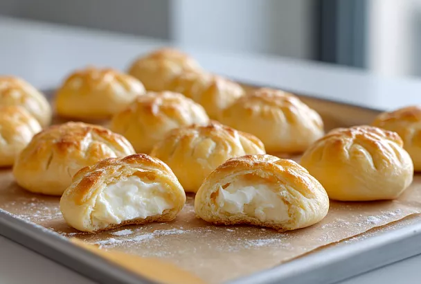 Роскошные творожные пироженки-печенюшки – мягкие, как облачко, с нежной начинкой и готовятся за 30 минут вместе с выпечкой