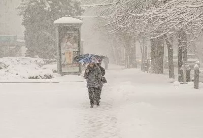 Штормовое предупреждение: опасные снегопады вновь нагрянут в Краснодарский край