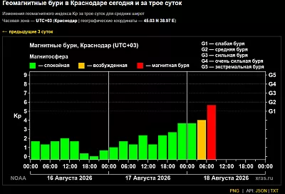 Магнитная буря накрыла Землю утром 18 августа: ученые назвали ее причину