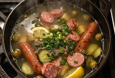 Гуще солянки, проще борща: немецкий картофельный суп с колбасками, от которого все без ума