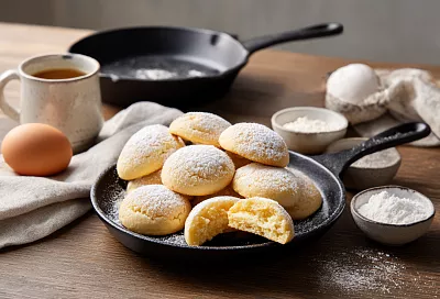 Печенье на сухой сковороде: тесто за 5 минут, а гора вкусняшек — без духовки