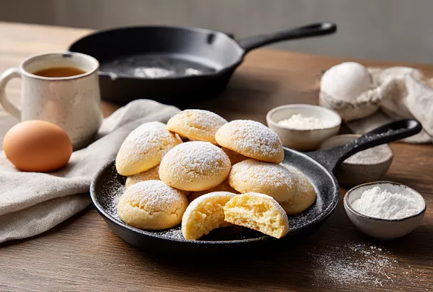 Печенье на сухой сковороде: тесто за 5 минут, а гора вкусняшек — без духовки