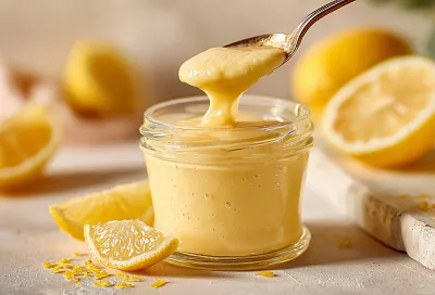 Лимонный курд получается воздушным и нежным: взбиваем блендером, и он тает во рту