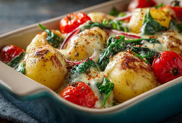 Простой и вкусный ужин: запеченный картофель с начинкой